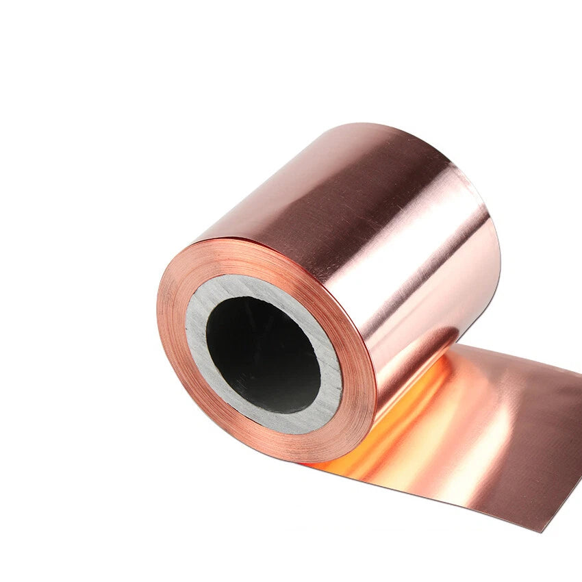 99.9% Pure Copper Cu Metal Sheet Foil Plate Strip Thick 0.05-0.5mm Length 1000mm