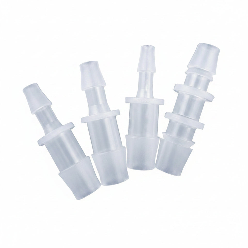 Plastic Reducing Straight Barbed Hose Joiner — Water, Air & Vacuum Line Connector
