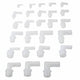 Plastic Male Thread Barbed 90° Elbow Hose Fitting — 1/8" to 3/4" NPT