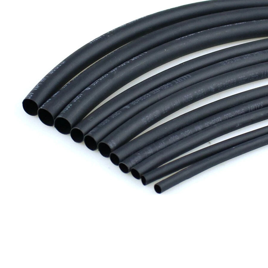 2:1 Black Heat Shrink Tubing 0.6–80mm Diameter — 1 Meter