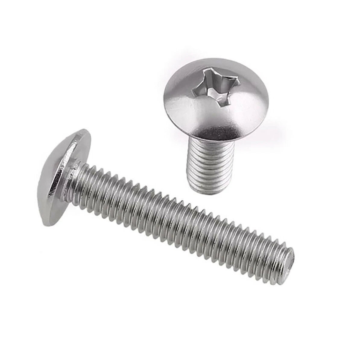 M4–M6 Stainless Steel Phillips Truss Head Machine Screws – 201 SUS, Lengths 6mm–50mm