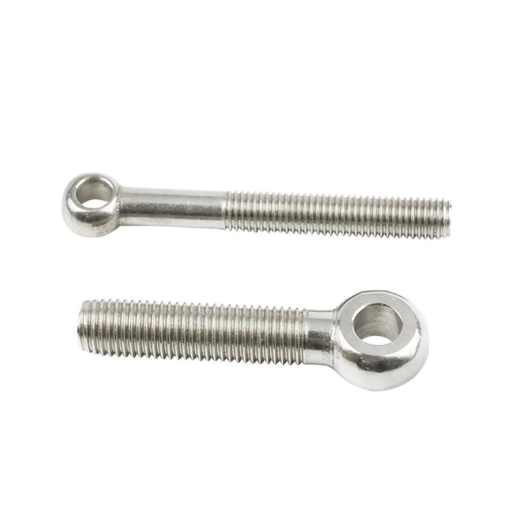 M18 M20 M22 Forged Eye Bolts with Threaded Shank — A2 Stainless Steel Lifting & Rigging Rings - HomeDIYer