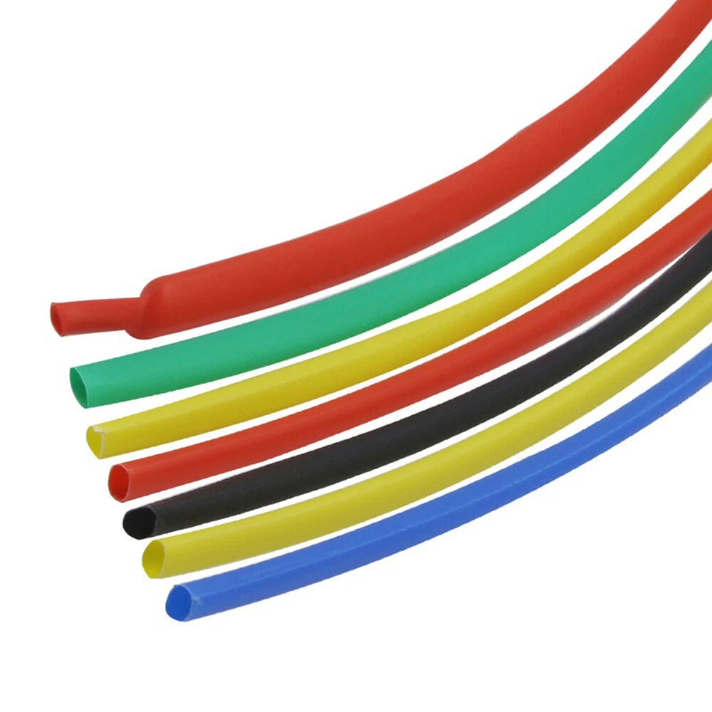 3.5mm Heat Shrink Tubing 2:1 Ratio — Electrical Wire Sleeving, 7 Colors, 1m–100m