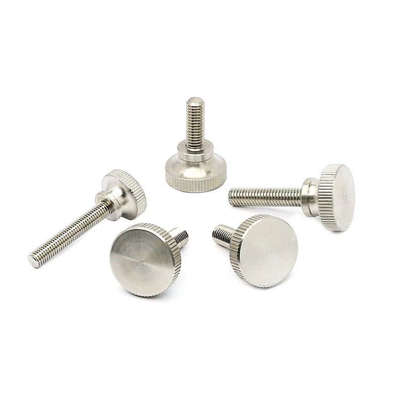 M2–M6 Stainless Steel High Head Knurled Thumb Screws – Hand Tighten Grip Adjustment Knobs - HomeDIYer