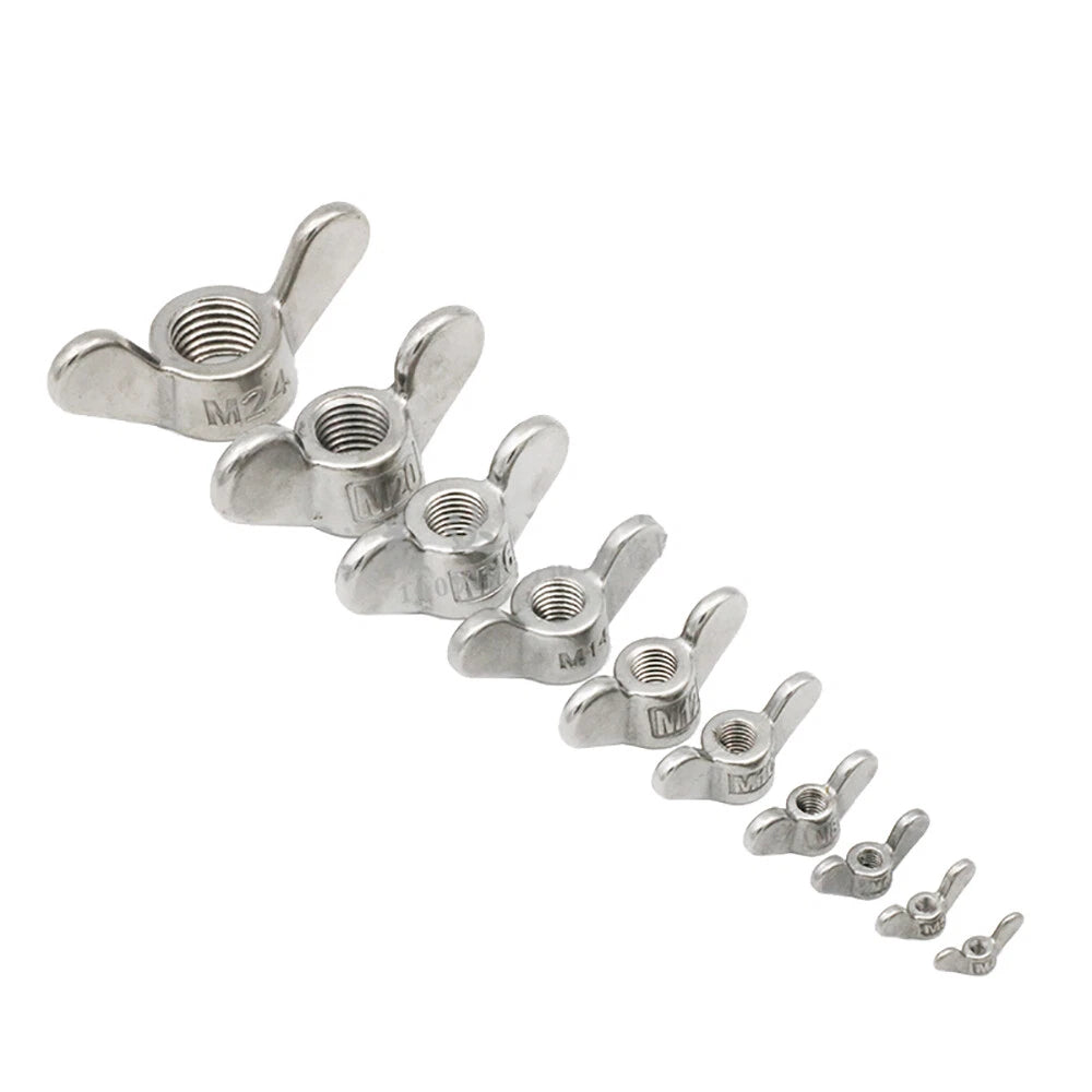 Wing Butterfly Nuts M6 M8 M10 M12 M14 M16 M20 To Bolts Screws A4 Stainless Steel