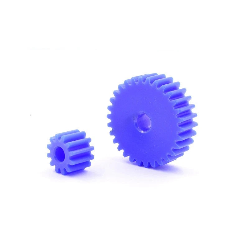 Blue Nylon Gear 1 Module 12 Teeth - 160 Teeth Plastic Cylindrical Spur Gear