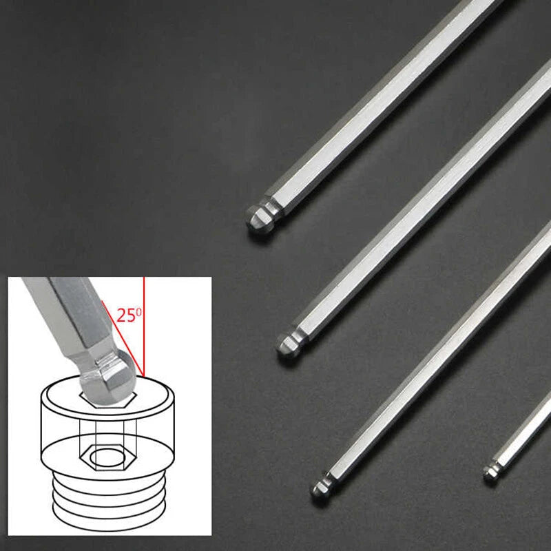 Allen Key T-Handle Ball End-Hex End Drivers 2-12mm Metric Hexagon Keys Wrench