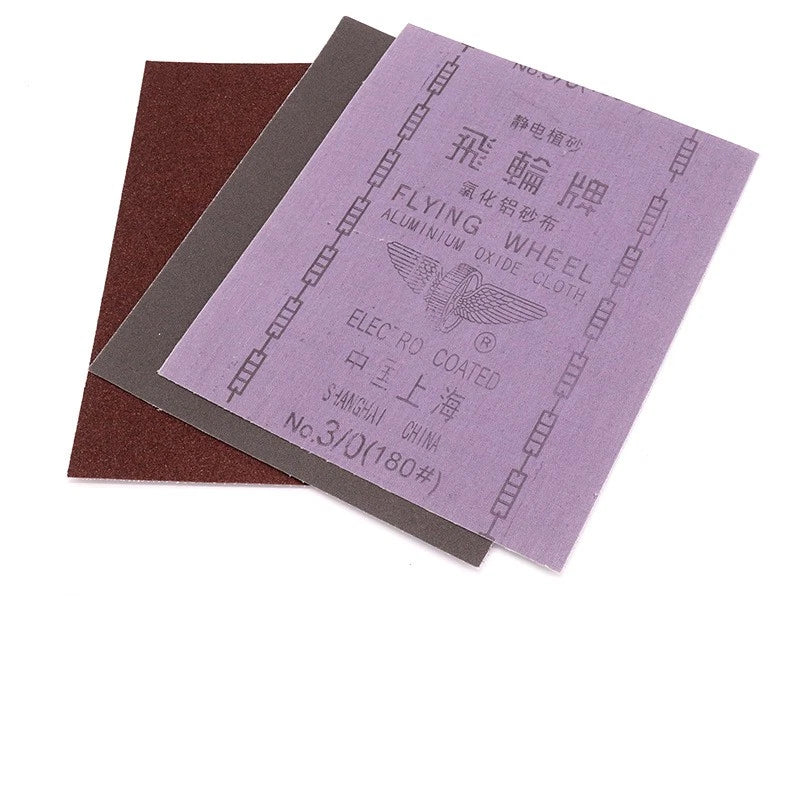 220x270mm Emery Cloth Sanding Sheets P46–P240 | Abrasive Sheets for Metal Wood Deburring