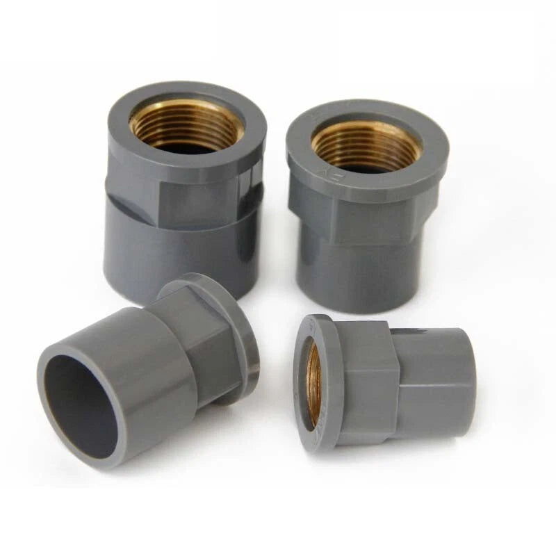 Female Thread Pipe Connector PVC Fittings Straight Adaptor 20mm 25mm 32mm