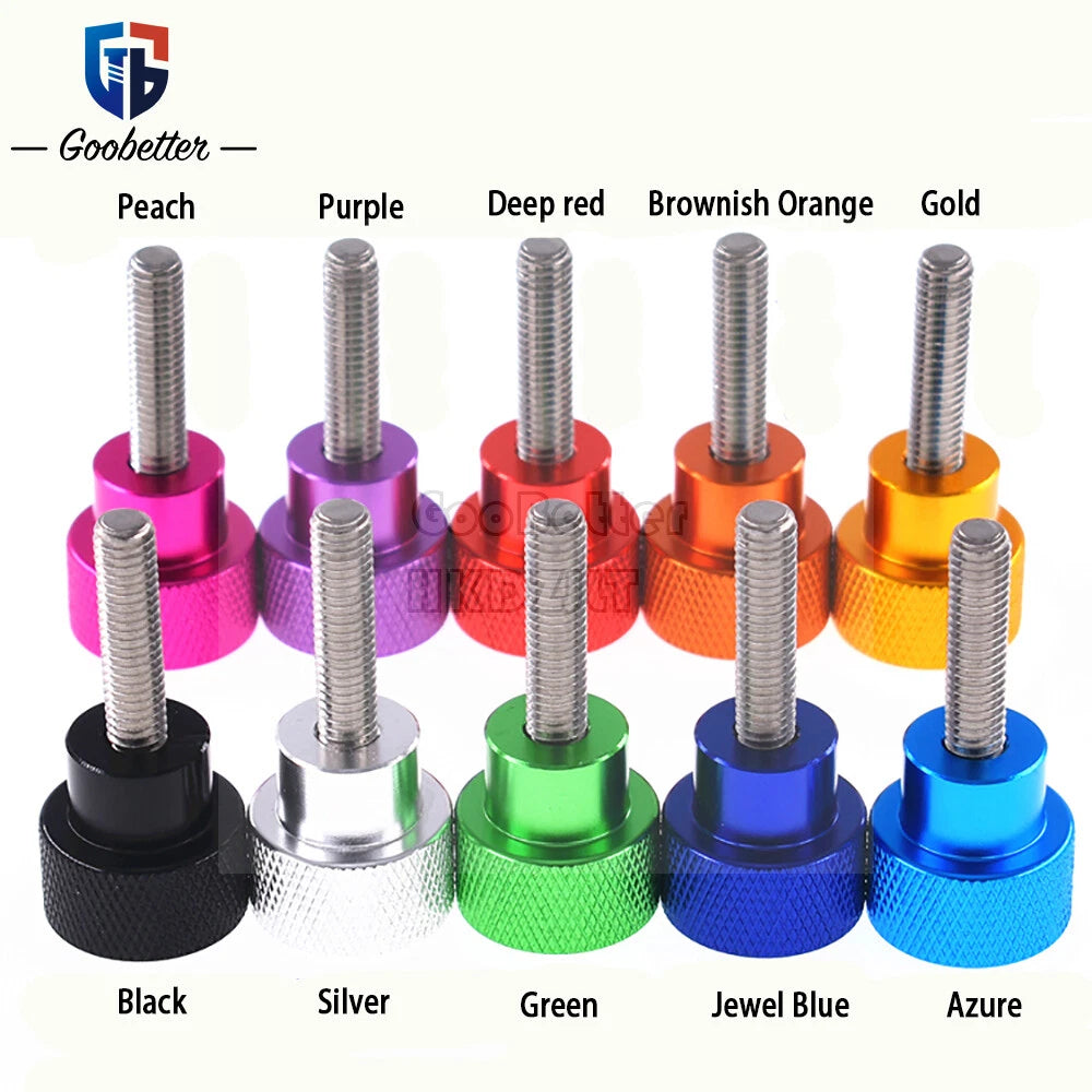 M6 Knurled Thumb Screws Hand Tighten Grip Knob Bolts Adjustable Long 6mm - 100mm
