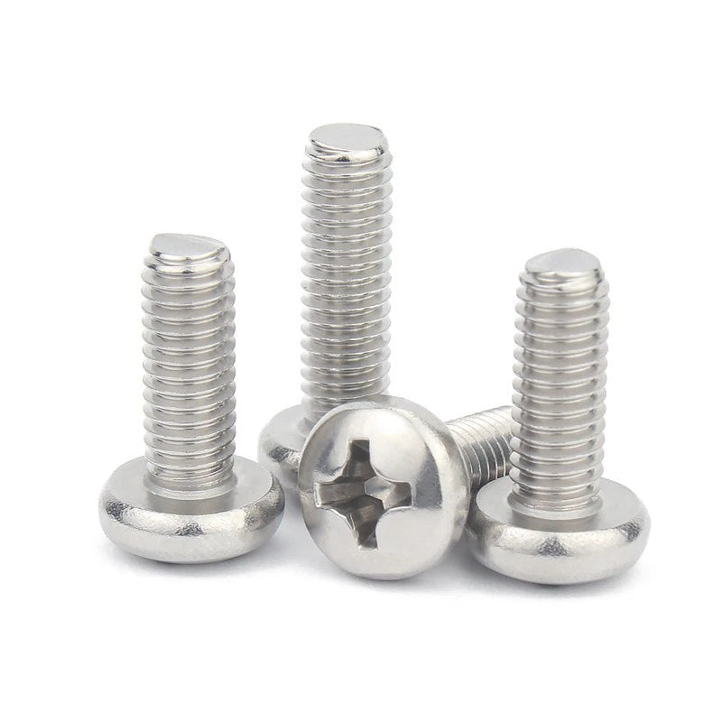 M4 Phillips Pan Head Machine Screws – Zinc Plated Steel, Fully Threaded (5–60mm Lengths)