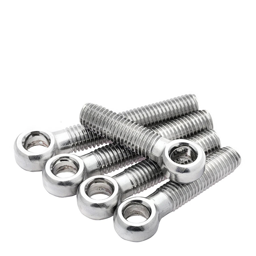 A2 Stainless Steel Eye Bolts with Threaded Shank — M5 to M20 - HomeDIYer
