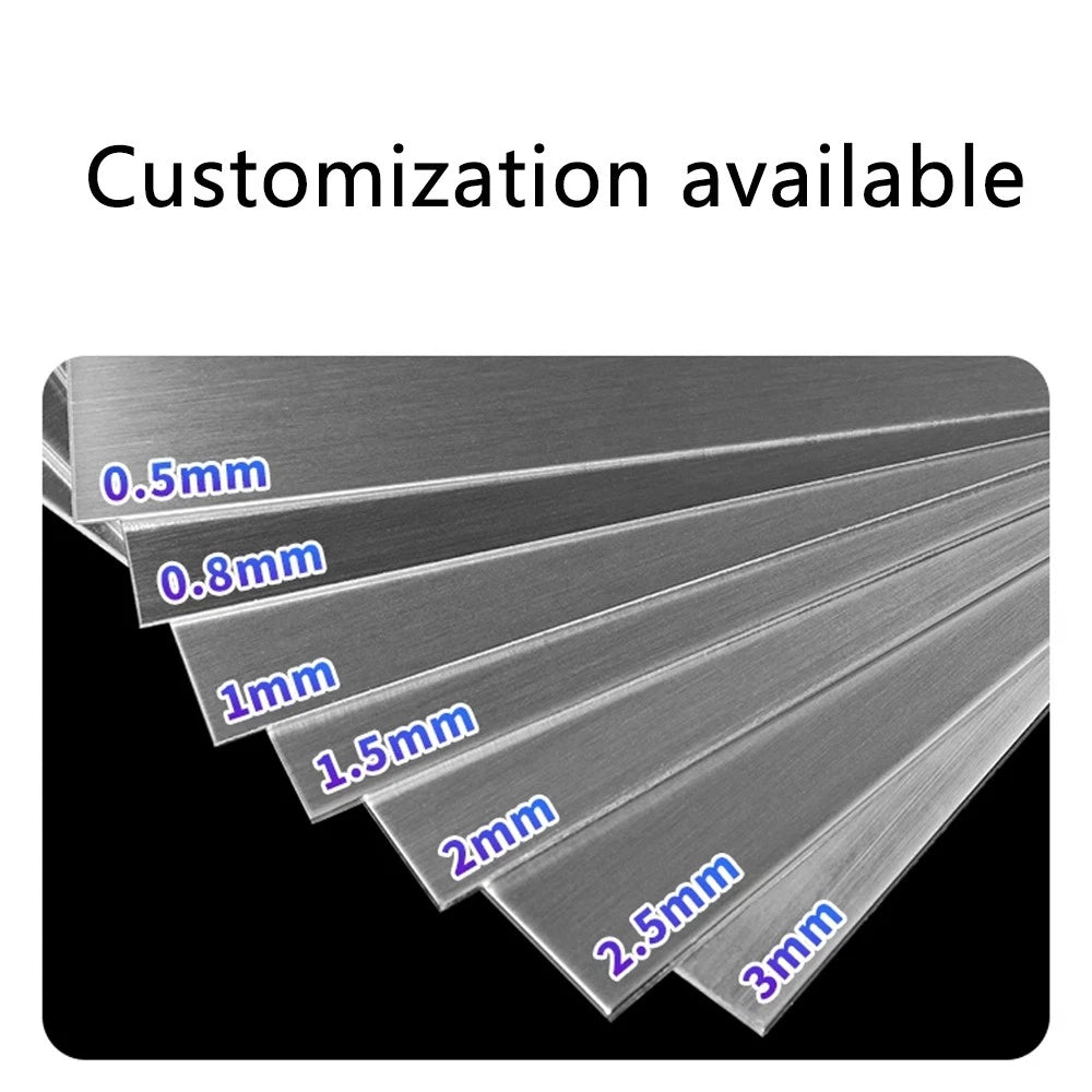 304 Stainless Steel Sheet Metal Plate Thick 0.3mm 0.5mm 0.8mm 1mm 1.5mm 2mm 3mm