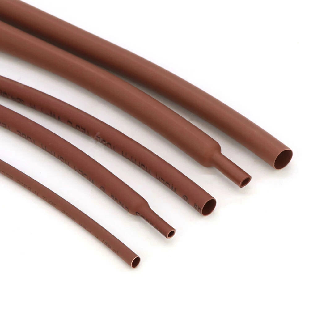 Brown Heat Shrink Tubing 2:1 — φ1mm to φ50mm, Electrical Wire Sleeving