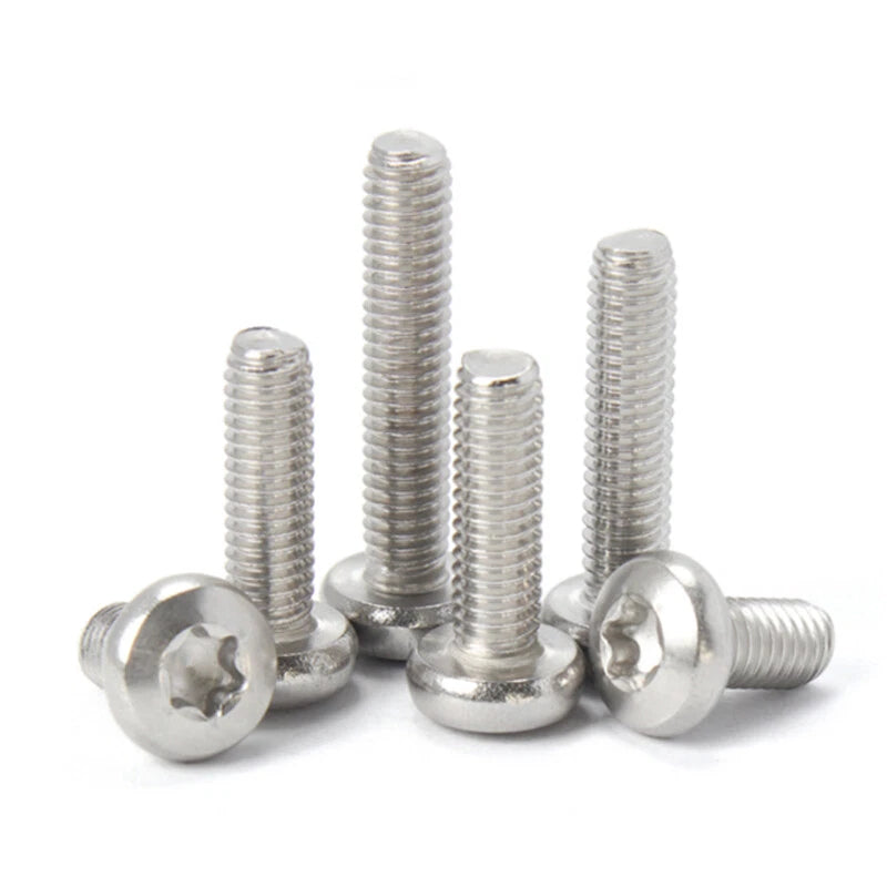 M6 M8 M10 A2 STAINLESS STEEL TORX PAN HEAD MACHINE SCREWS HEXOBULAR BOLTS