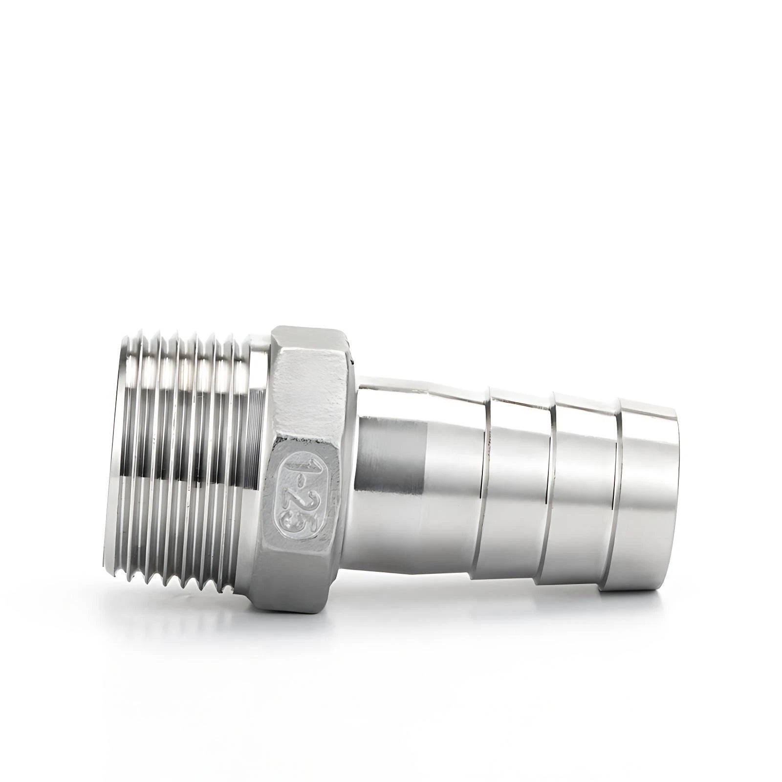BSP Male Taper Thread x Hose Tail Adapter Fittings — Stainless Steel 304