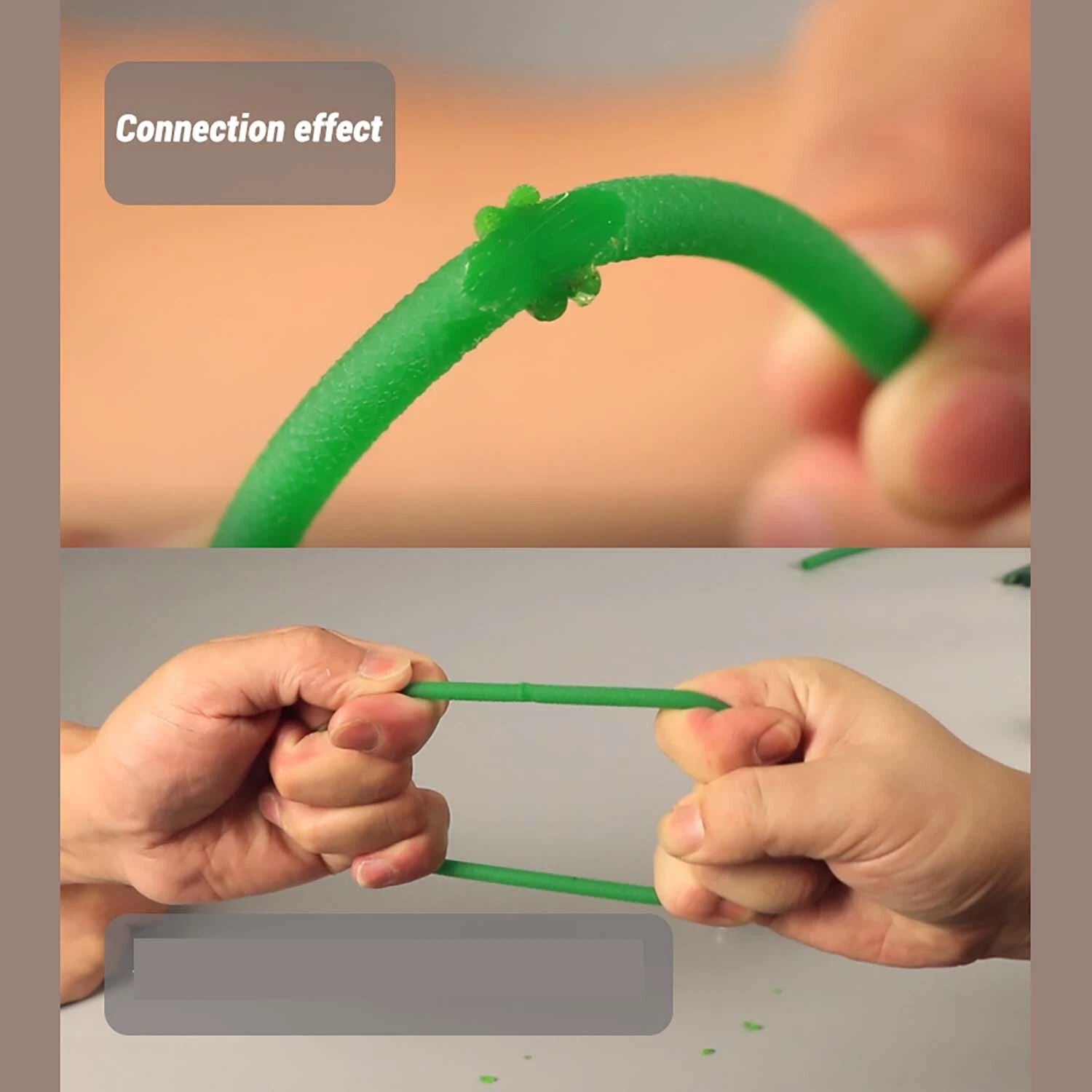 Round Urethane Drive Belt — Rough Surface Green, 2mm to 18mm Diameter