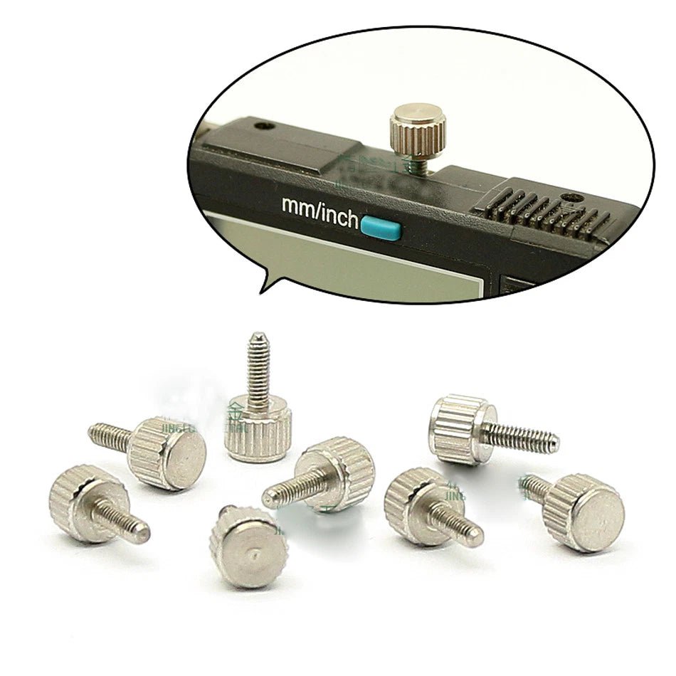 M2.5 x 7.5mm Stainless Steel Knurled Thumb Screw – Replacement Knob Bolt for Vernier Caliper - HomeDIYer