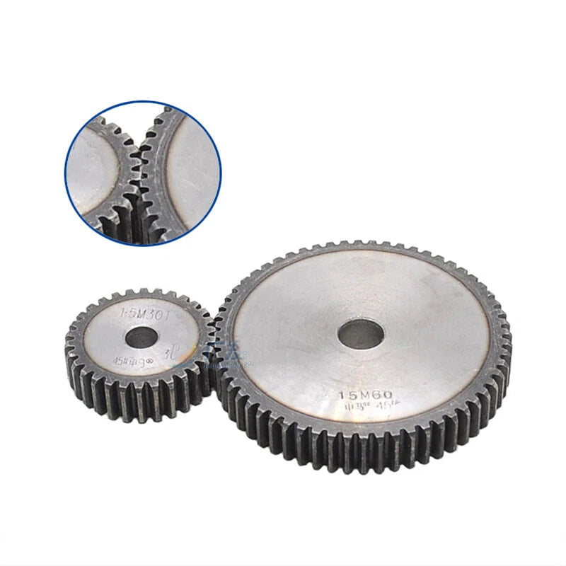 2 Mod 10T-70T Spur Gear 45# Steel Thickness 20mm Motor Pinion Transmission Gear