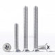 M4 M5 M6 M8 Countersunk Phillips Machine Screws – 304 Stainless Steel, Fully Threaded (Lengths Include Head)