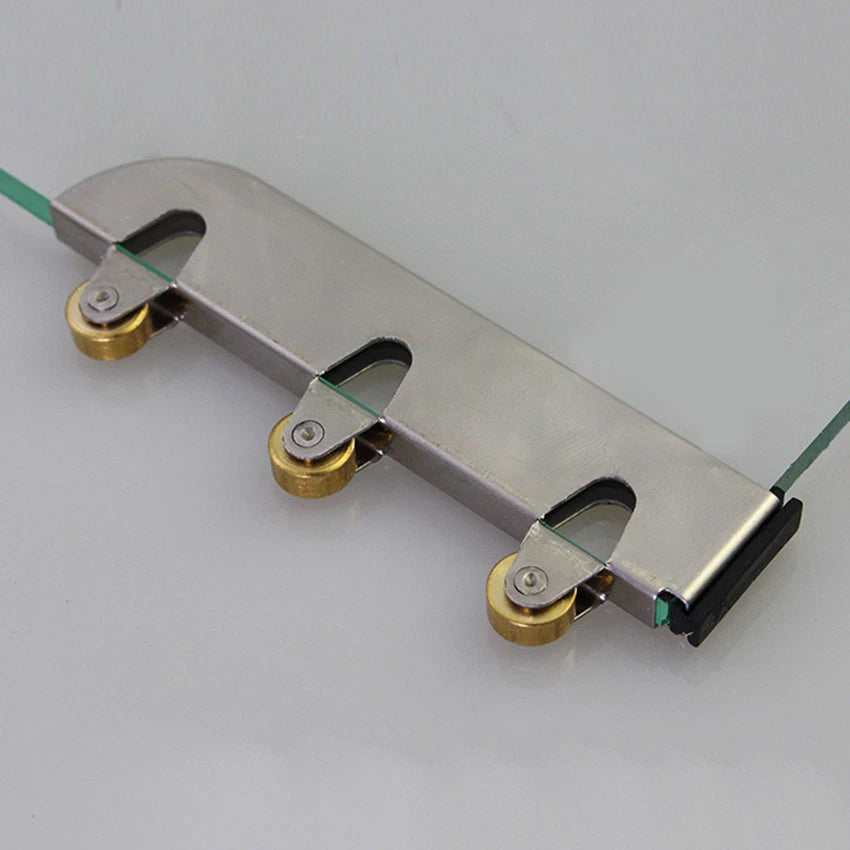 5mm Showcase Cabinet/Glass Door Stainless Steel Sliding Roller Wheel Pulley