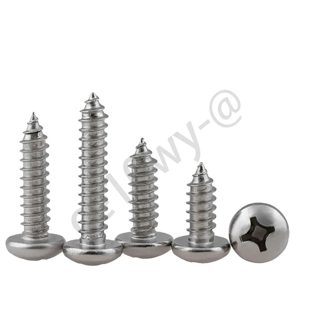 M5 M6 M8 Pan Head Self Tapping Screws – 304 Stainless Steel
