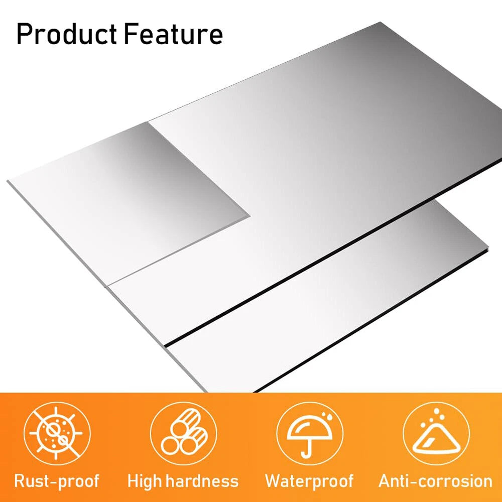 304 Stainless Steel Sheet Plate | Brushed & Polished Finish | 0.05mm–3mm Thick