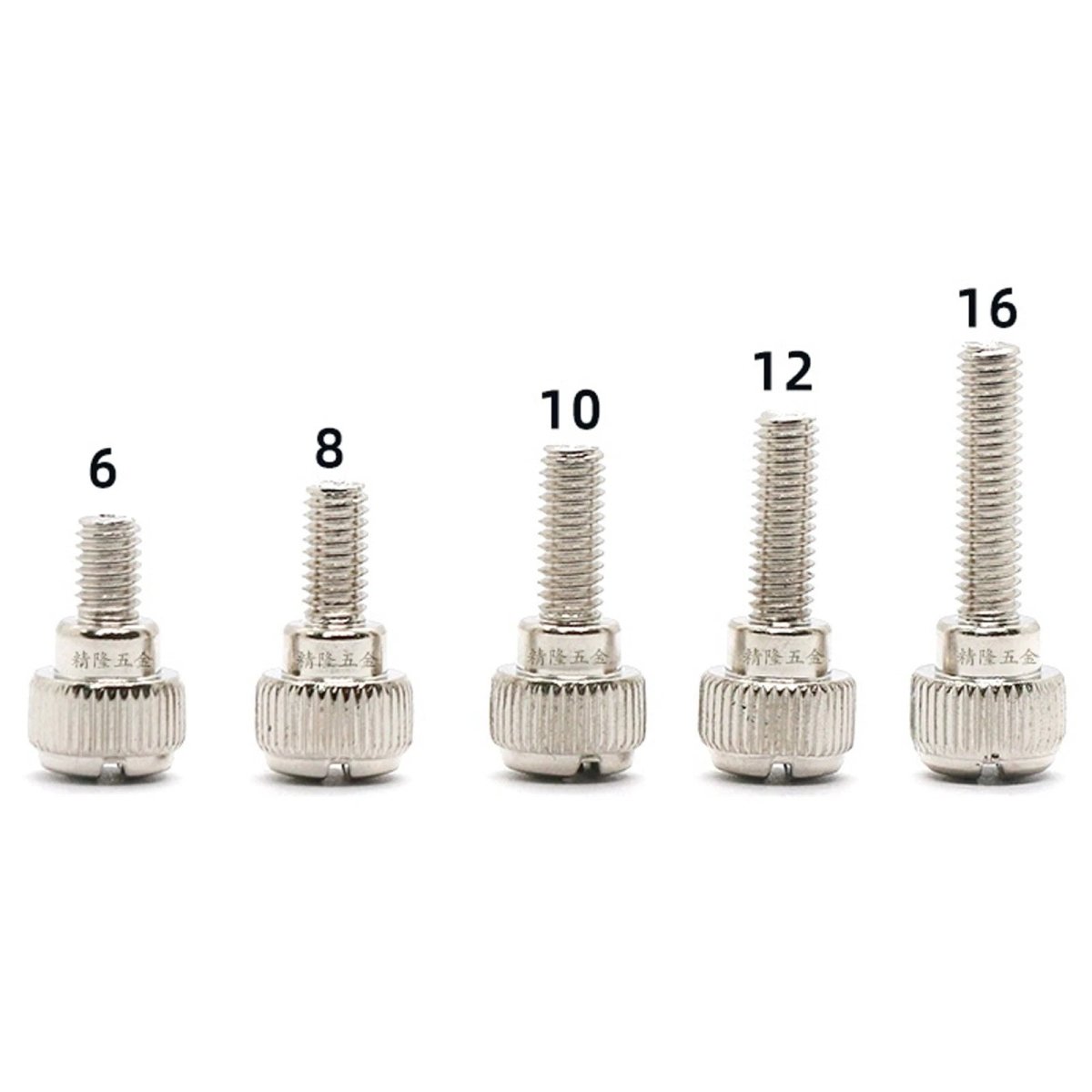 M4 Knurled Thumb Screws with Step Round Knob | Nickel & Black Zinc | 6–16mm - HomeDIYer