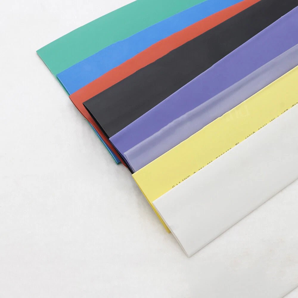 Heat Shrink Tubing 20cm — Φ20mm to Φ210mm, 2:1 Ratio, Black & Clear - HomeDIYer