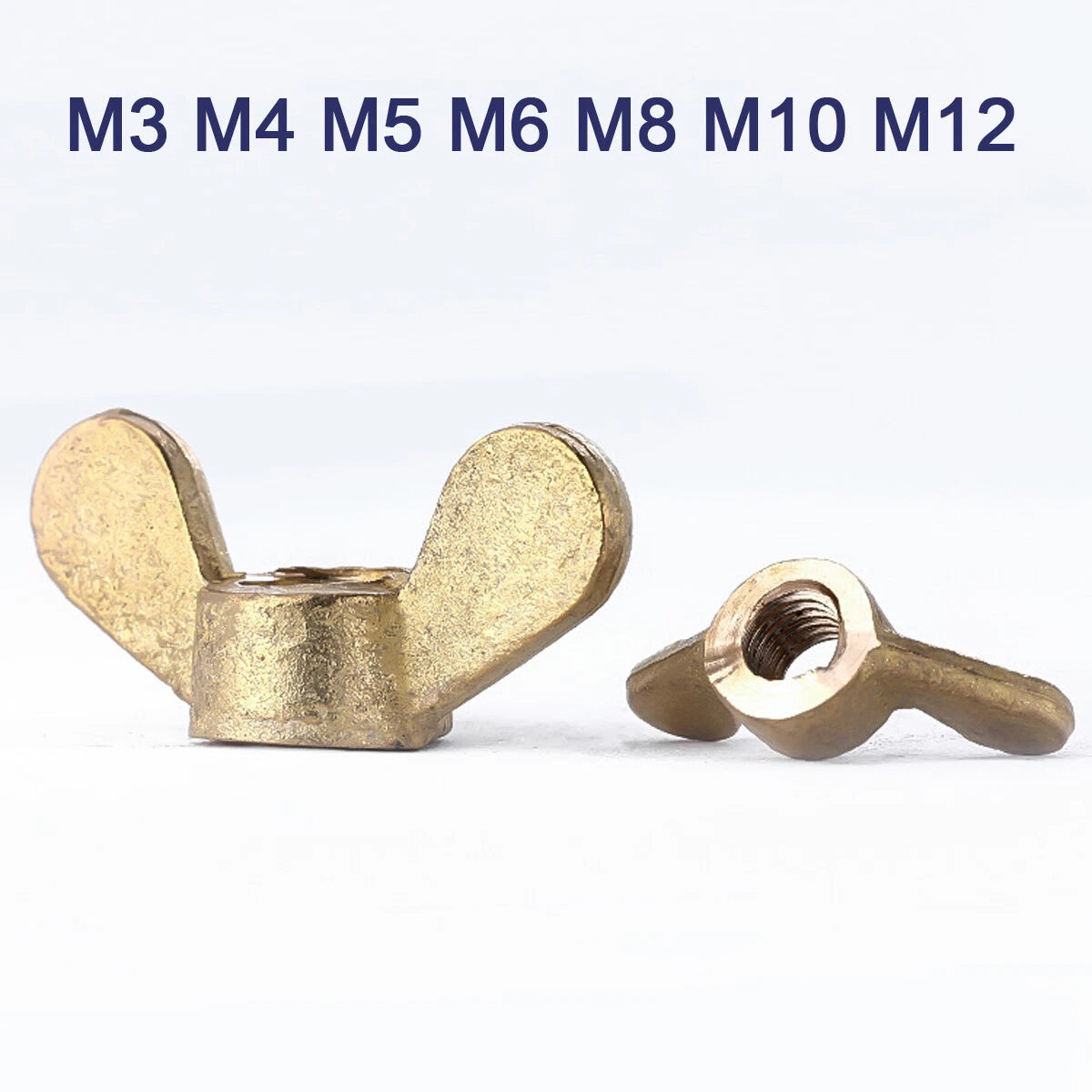 Solid Brass Wing Nuts For Metric Bolts & Screws Brass Wingnuts M4 M5 M6 M8 M10
