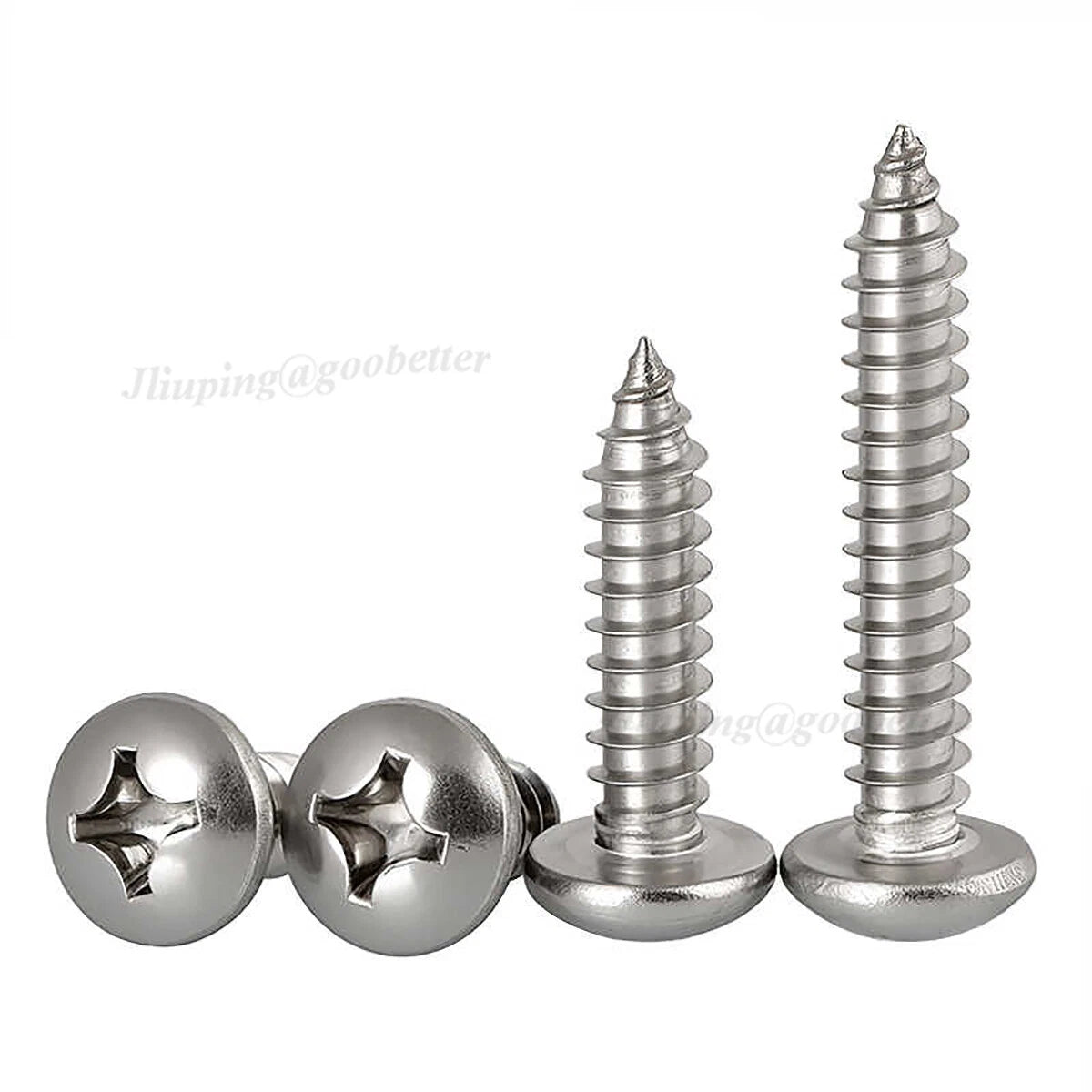 M1–M8 Phillips Pan Head Self Tapping Screws – A2 304 Stainless Steel