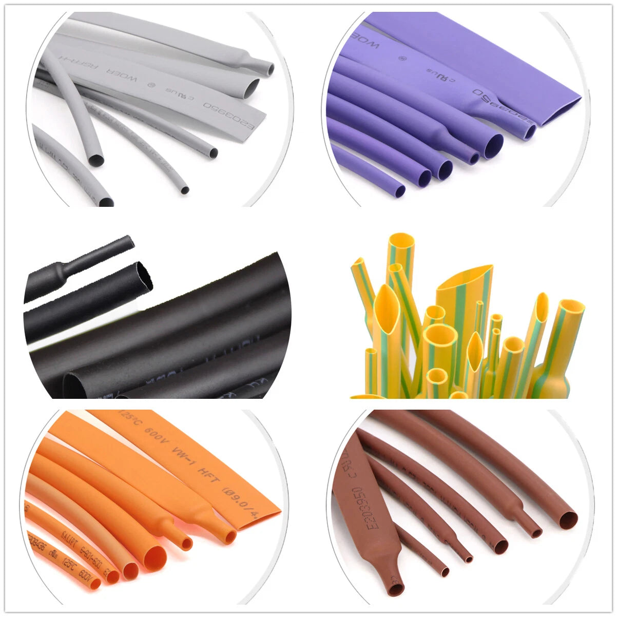 2:1 Heat Shrink Tubing – Electrical Sleeving Cable Wire Tube | 1mm to 50mm