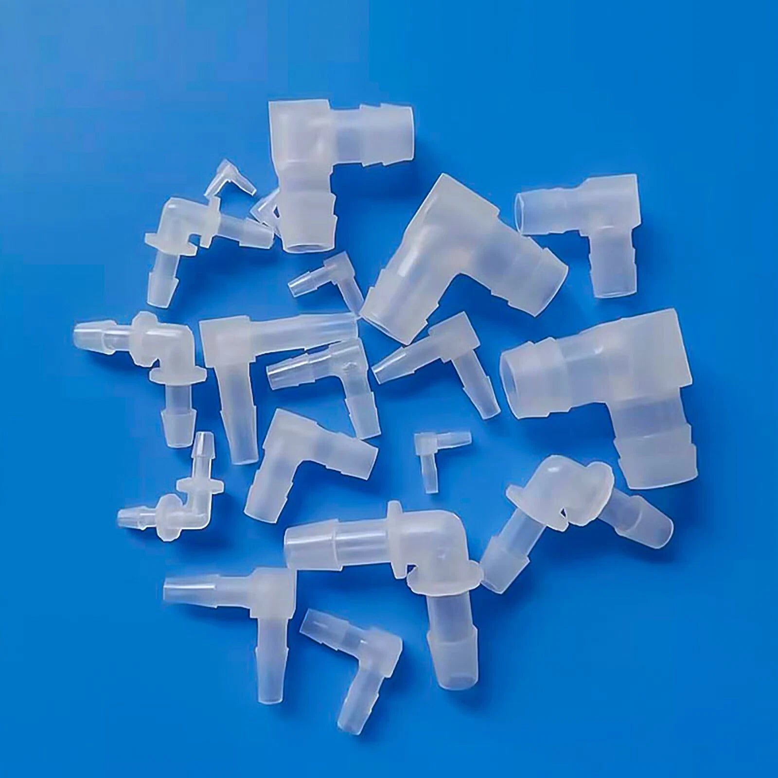 90° Elbow Barbed Hose Connector — Plastic L-Joiner for Air, Fuel & Water Lines