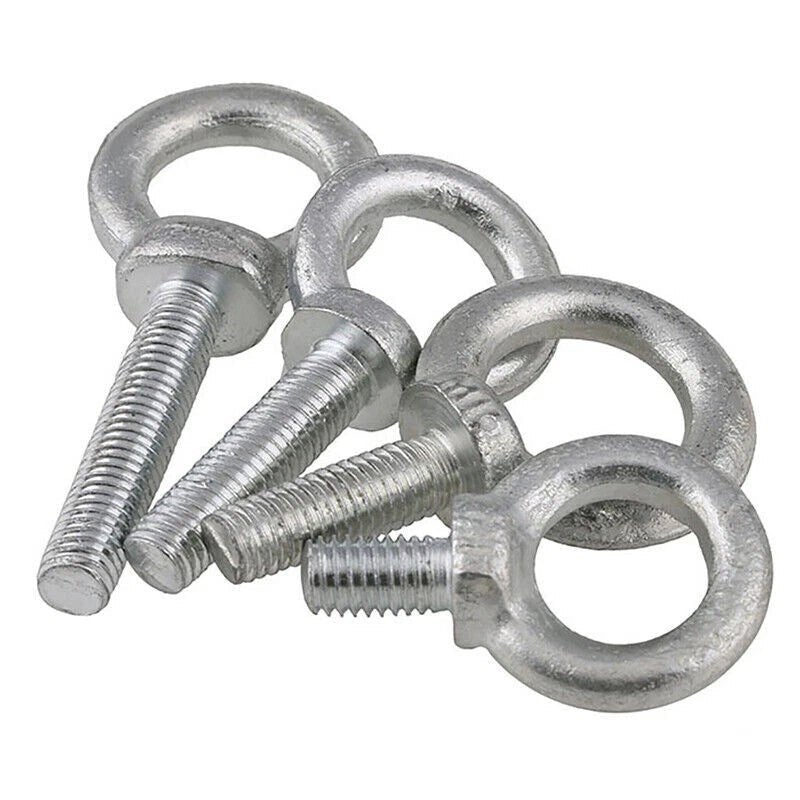 Galvanized Lifting Eye Bolts M6 M8 M10 M12 M14 M16 M18 M20 — O - Ring Eye Bolts for Rigging & Lifting - HomeDIYer