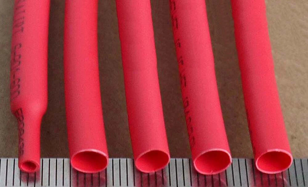 Red Heat Shrink Tubing 2:1 Ratio — Φ0.6mm to Φ80mm | Cable Sleeving Wire Wrap