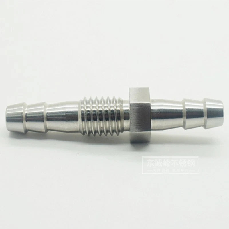 Stainless Steel Bulkhead Barb Fitting — Barbed Hose Tail Connector & Tube Coupler Adapter