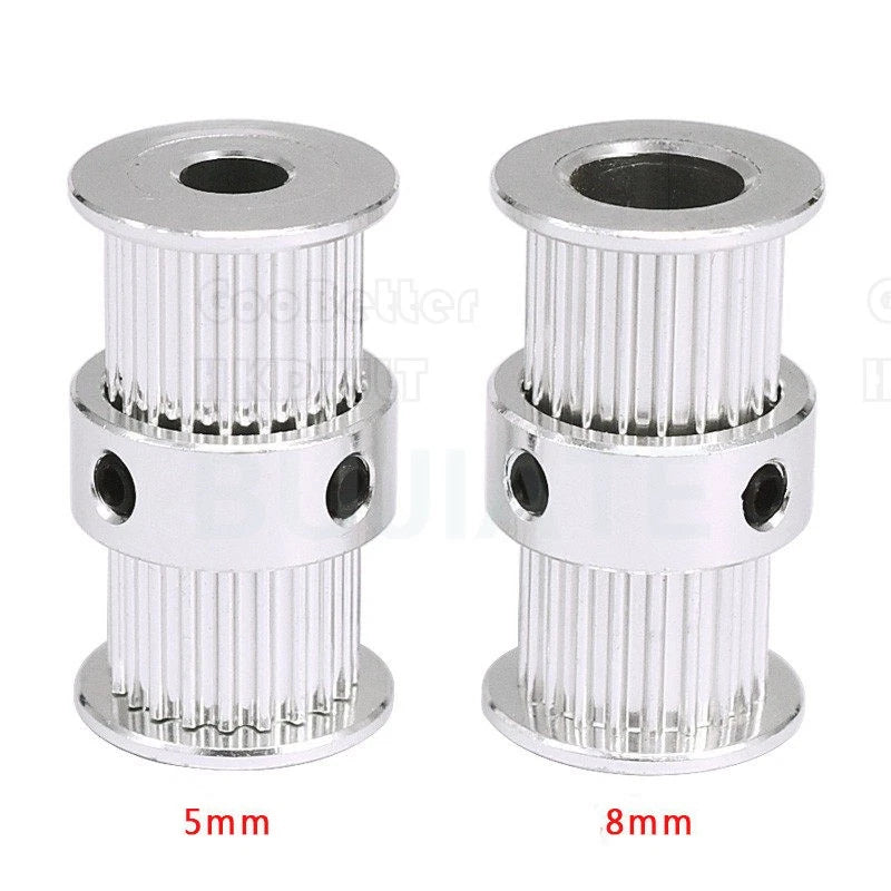 GT2 Timing Belt Drive Pulley 20 Teeth Double-Headed Bore 5 mm 8 mm for CNC 3D