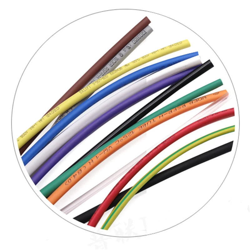 Heat Shrink Tubing 2:1 Ratio – φ0.6mm & φ0.8mm, 7 Colors, Cut-to-Length
