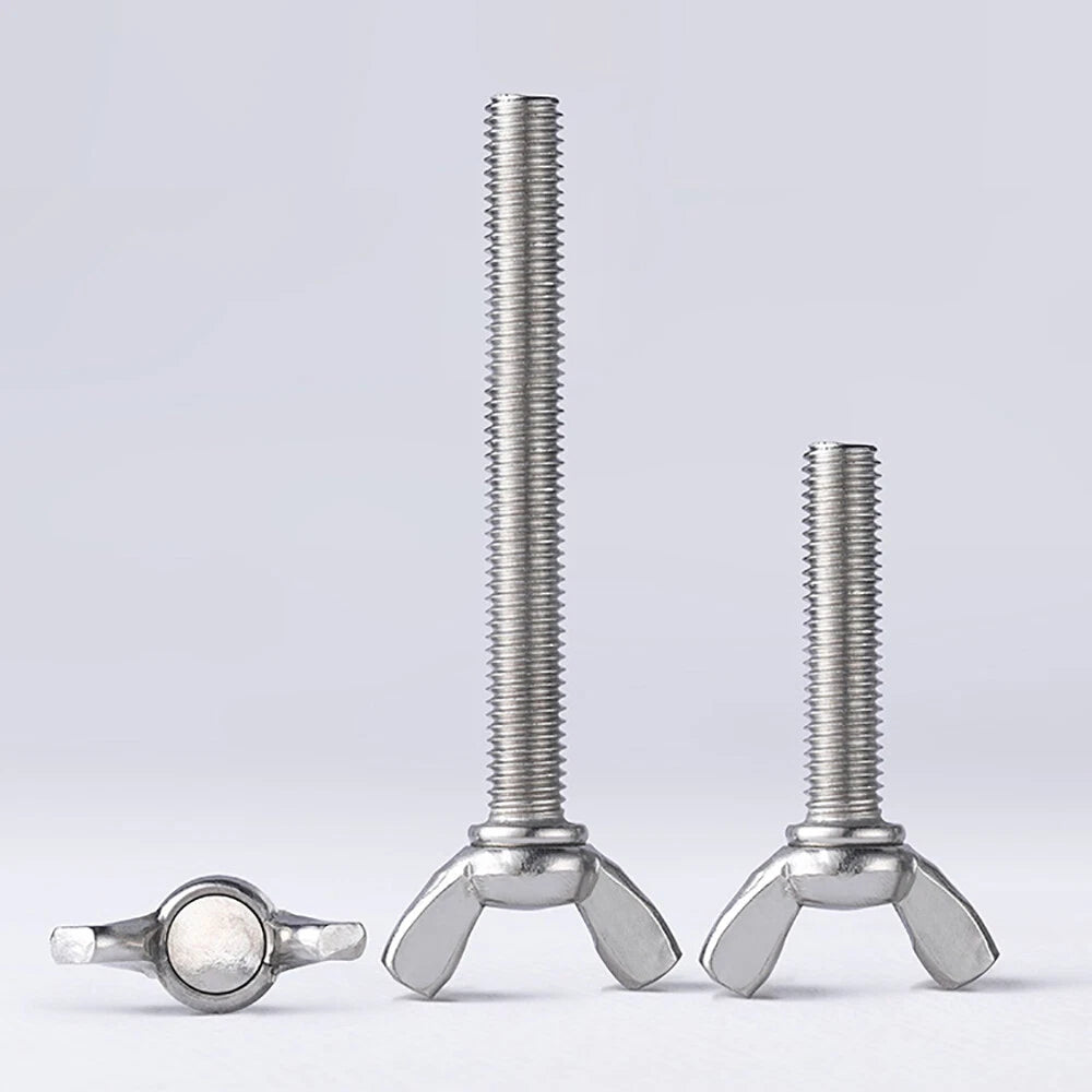 Butterfly Wing Screws M5 M6 M8 Thumb Wing Bolts Stainless Steel A2 Length 8-50mm
