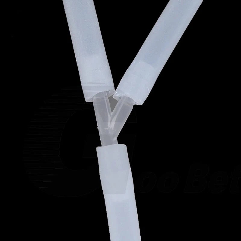 Plastic Y-Piece 45° 3-Way Barbed Hose Fitting — Tubing Connector for Garden, Aquarium & Irrigation