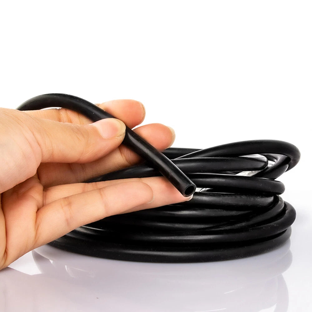 Black Fluorine Rubber Fuel Hose — FKM Vacuum & Petrol Diesel Pipe