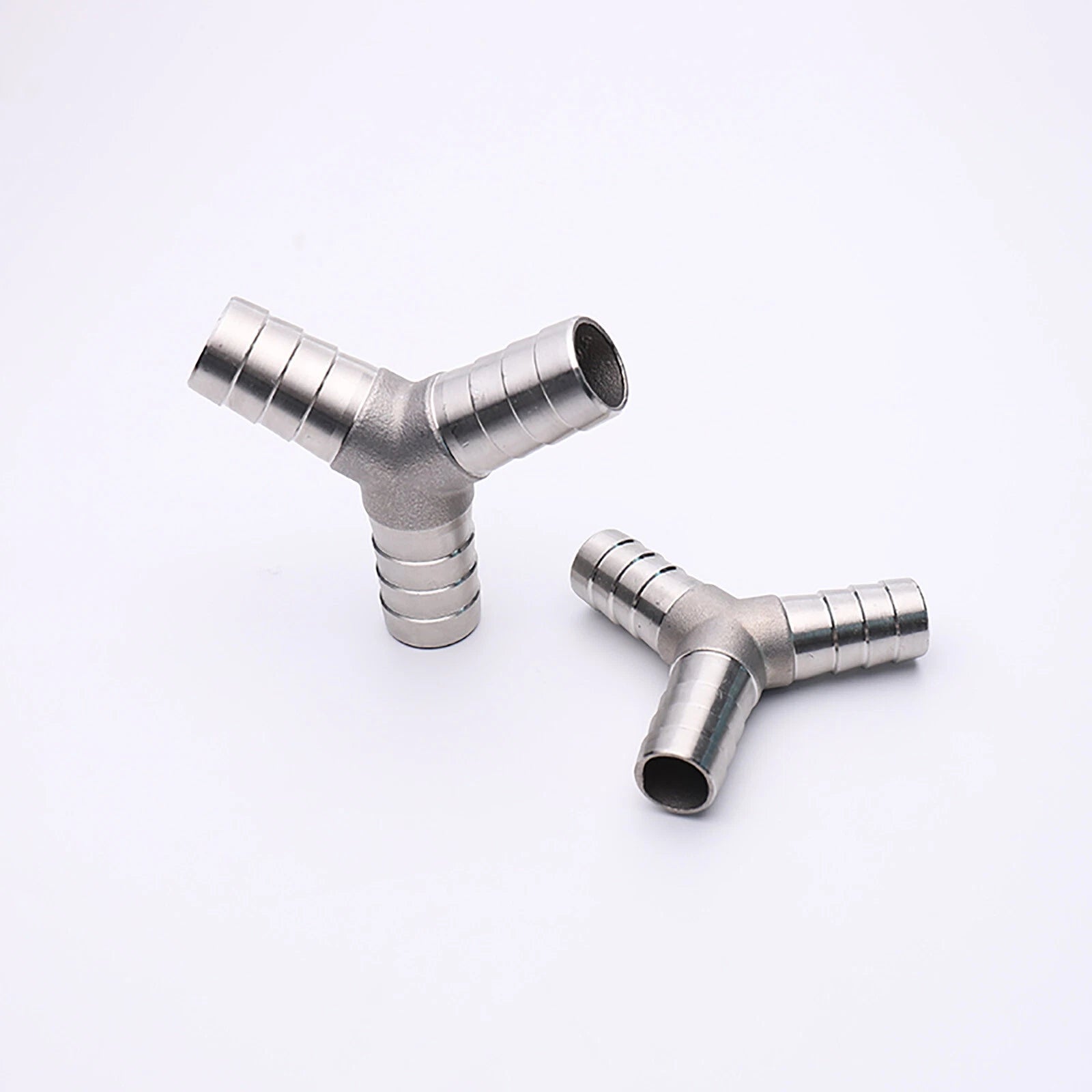 304 Stainless Steel Y-Piece 3-Way Hose Barb Fitting | BSP Thread Pipe Connector