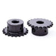 04C 1/4"  Roller Chain Drive Sprocket Wheel 9T-26T Tooth 45 Steel Sprocket Wheel