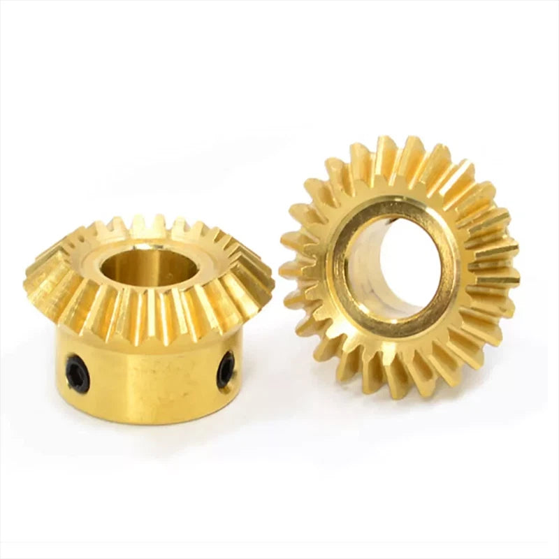 0.5M/0.8/1M/1.5M Brass Umbrella Tooth Bevel Gear Helical Motor Gear 15/20/25/30T