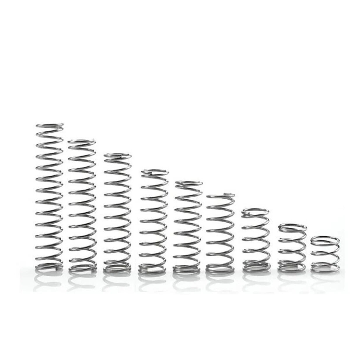 Wire Dia 1mm Compression Pressure Spring OD 6/7/8/9~18mm Stainless Steel A2 304