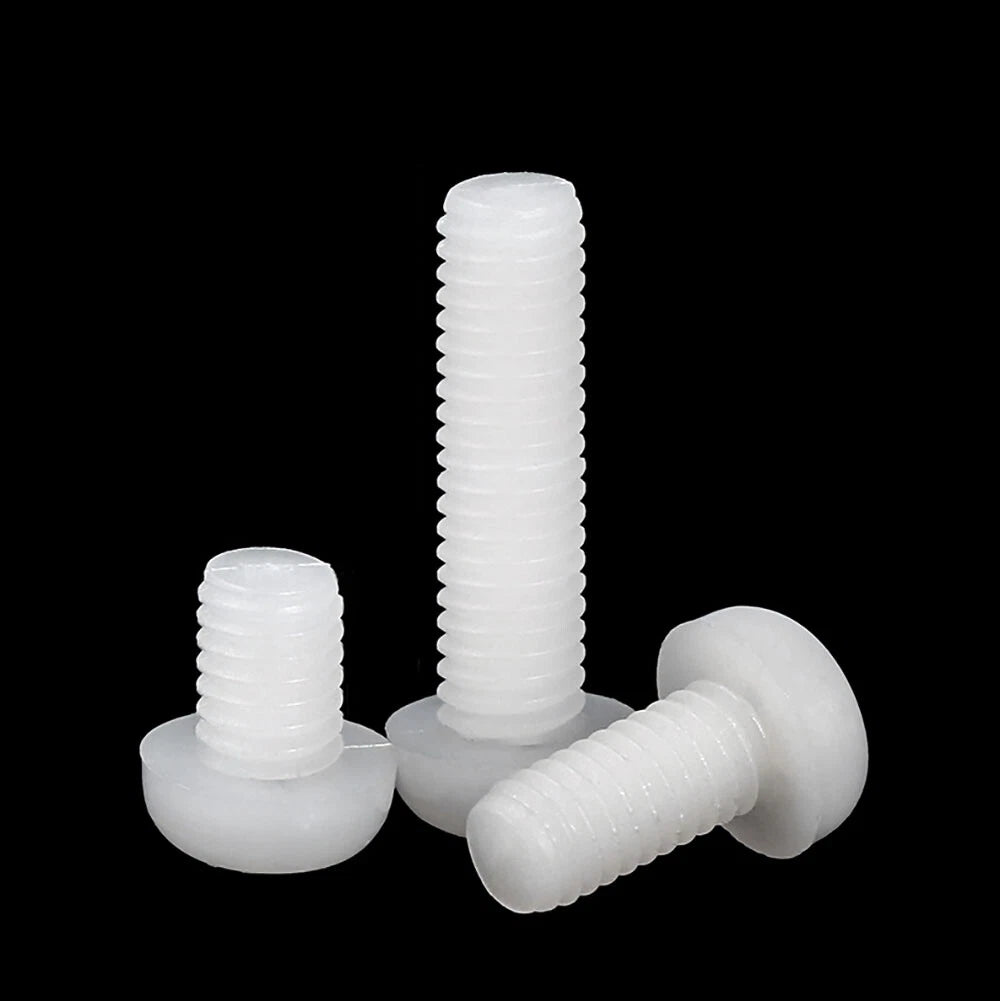 M5 M6 M8 Nylon Phillips Pan Head Machine Screws – Black & White - HomeDIYer