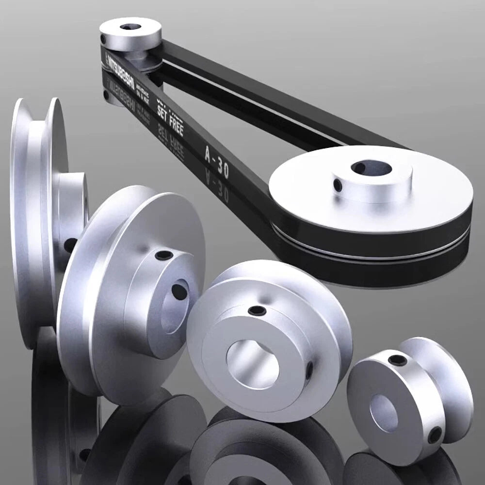 OD 50/60/80/100mm Pulley Aluminum V Single Groove Pulleys Wheels for B-Type Belt