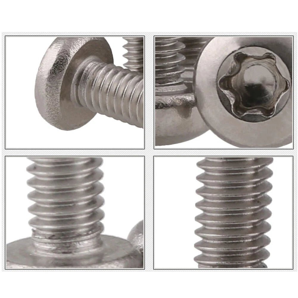 Torx Pan Head Machine Screws A2 Stainless Steel — M2 M2.5 M3 M4, 4mm–20mm - HomeDIYer