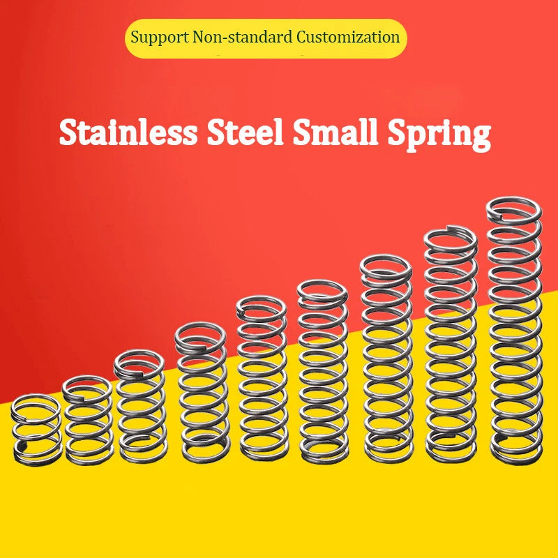 0.7mm Wire Diameter 304 Stainles Steel Compression Spring Pressure Small Spring