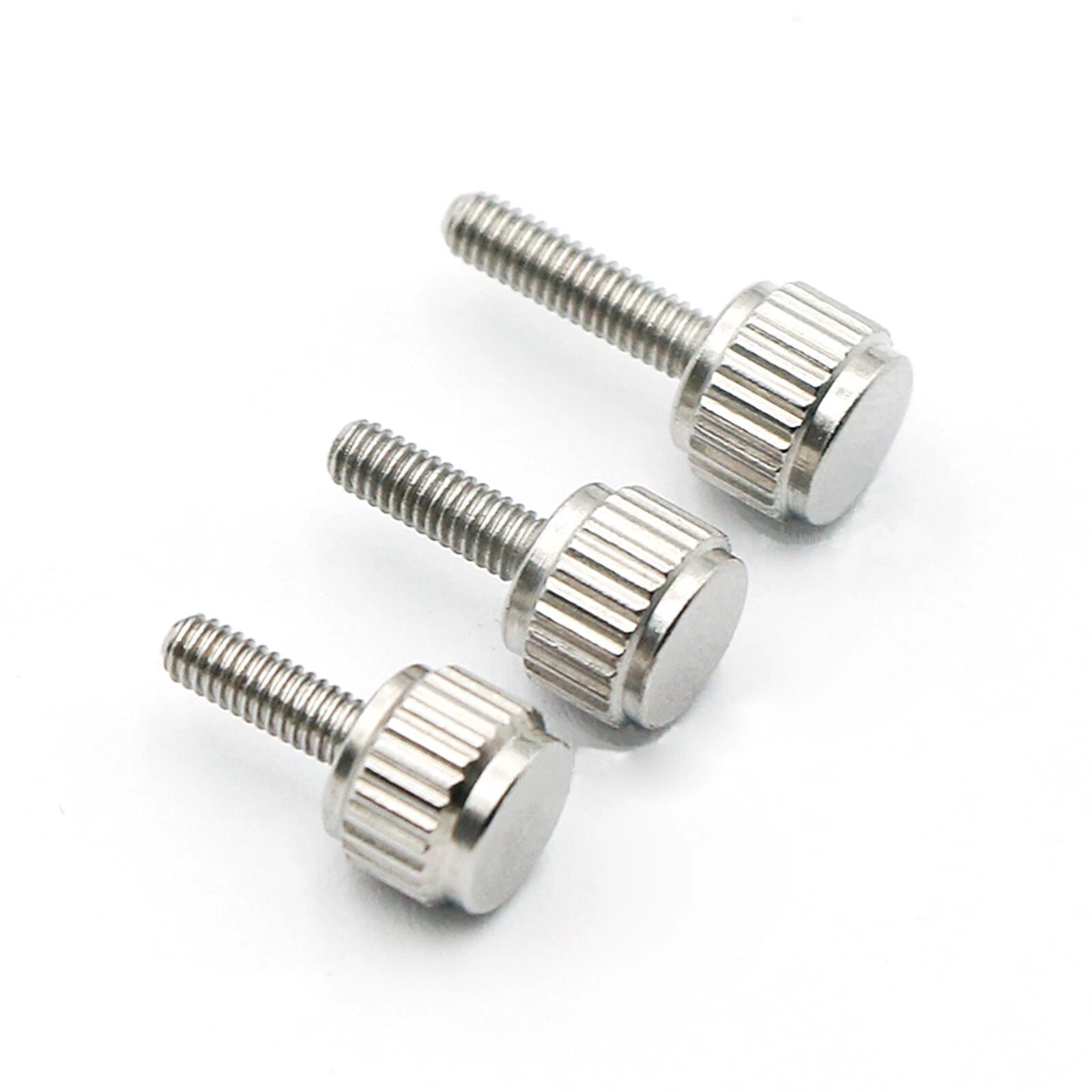 M2 M2.5 Knurled Thumb Screws, 303 Stainless Steel Round Knob Hand-Tighten Bolts